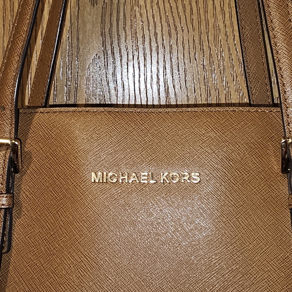 Michael Kors-Saffiano Leather Tote Bag Michael Ko… - image 5